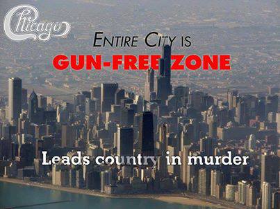So, make the entire country a gun-free zone so we can all enjoy the Chicago lifestyle. Perfect!!!!...