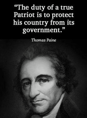 We need a Thomas Paine right now, BAD! I always thought Rush Limbaugh was kind of our modern Thomas Paine, but American apathy persists....