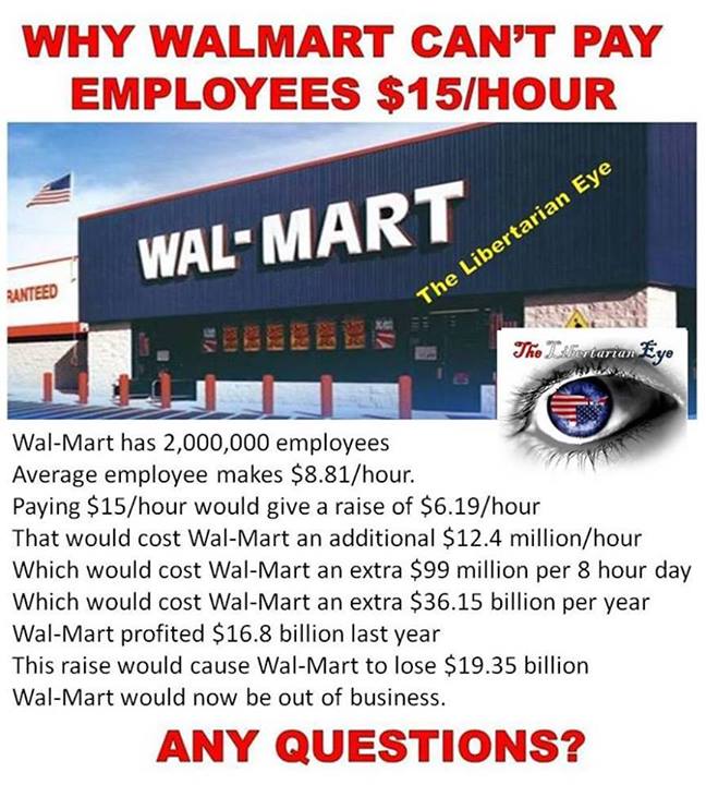 For those too stupid to see the problem with increasing the minimum wage, here's the math....