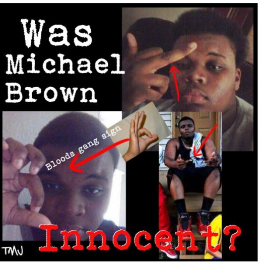 Michael-Brown-Gang-Signs-Thug