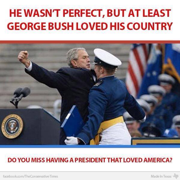 I miss having a patriot in the White House....
